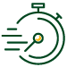 icon representation of a fast clock