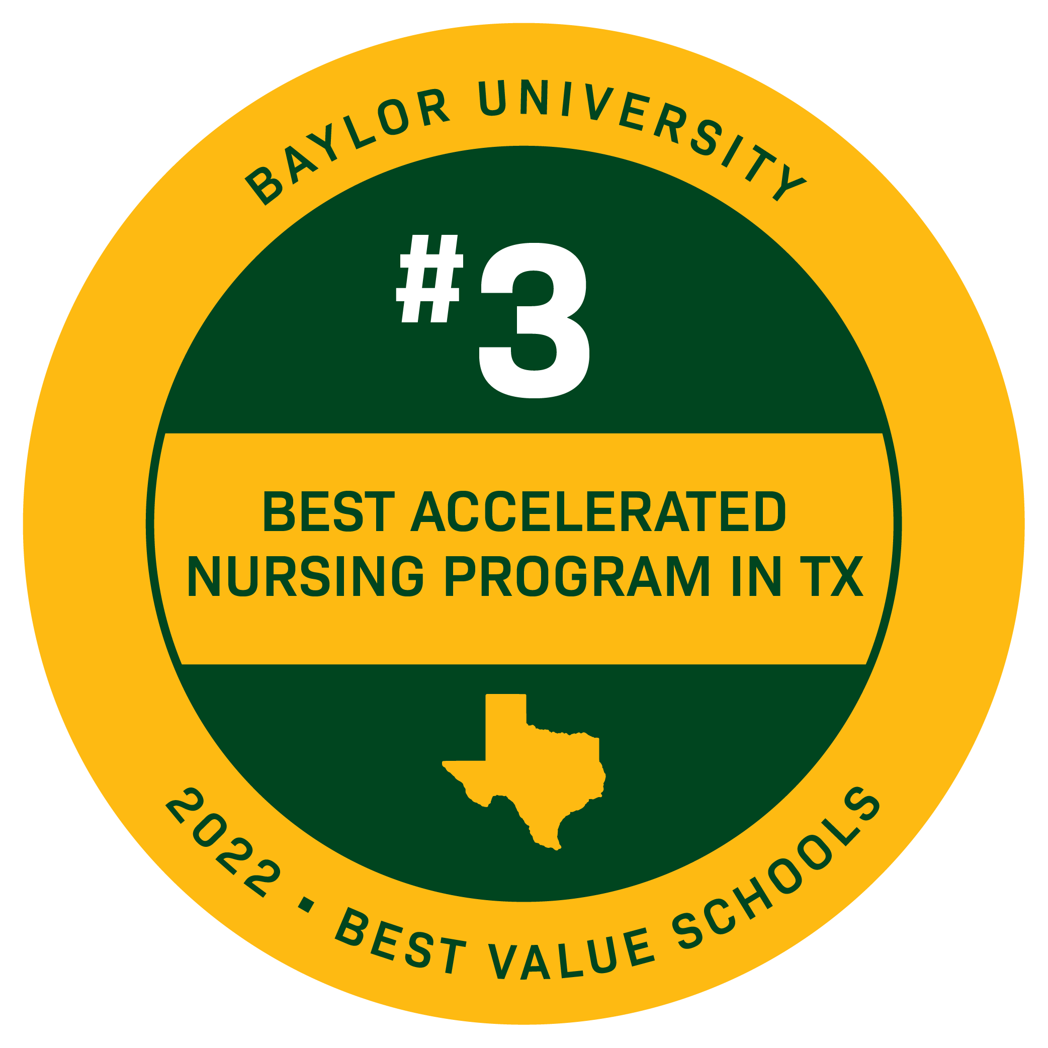 #3 best accelerated nursing program in Texas
