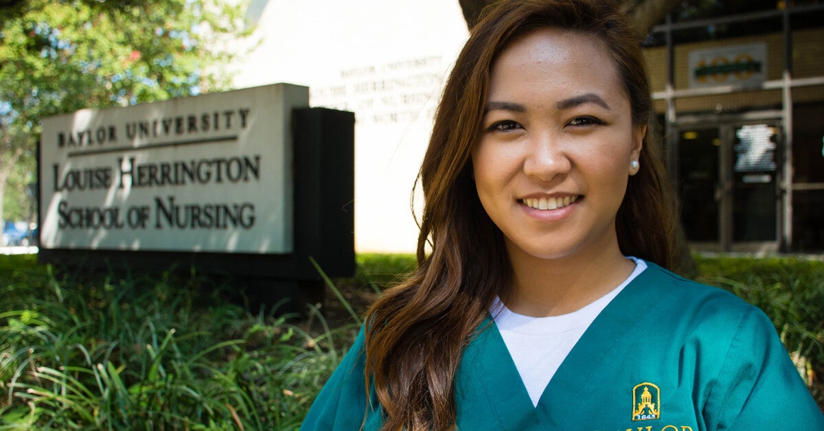 Baylor nursing student