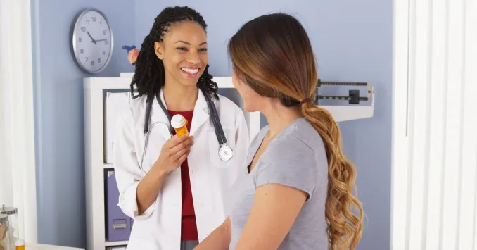 FNP with a patient