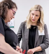 student representing the online nursing programs at Baylor University online