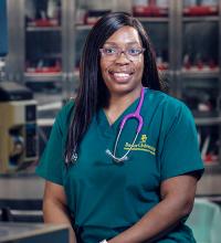 student representing the online nursing programs at Baylor University online
